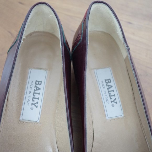 Bally Ladies' Cordovan Colored Leather Flats 8.5M - Picture 2 of 10